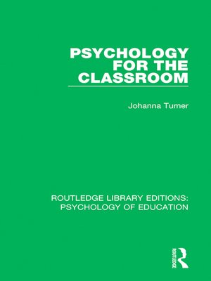 cover image of Psychology for the Classroom